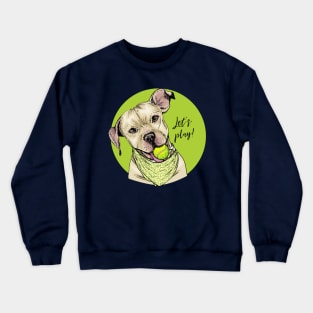 Pitbull Let s Play Crewneck Sweatshirt